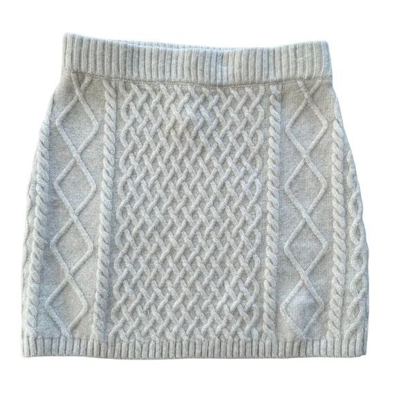 H&M Cream Cable Knit Mini Skirt – Size XS - Picture 5 of 6